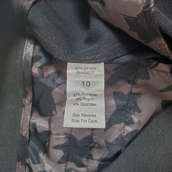 CAbi Women’s Trouser Size 10 Gray Ponte Knit Wide Leg Pants Slacks Classic - Picture 6 of 11